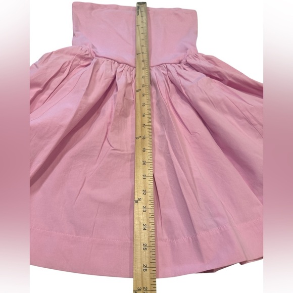 Double Zero Strapless Mini Dress Size Large Pink Pull On Flowy Skirt Stretch Top - Picture 12 of 12